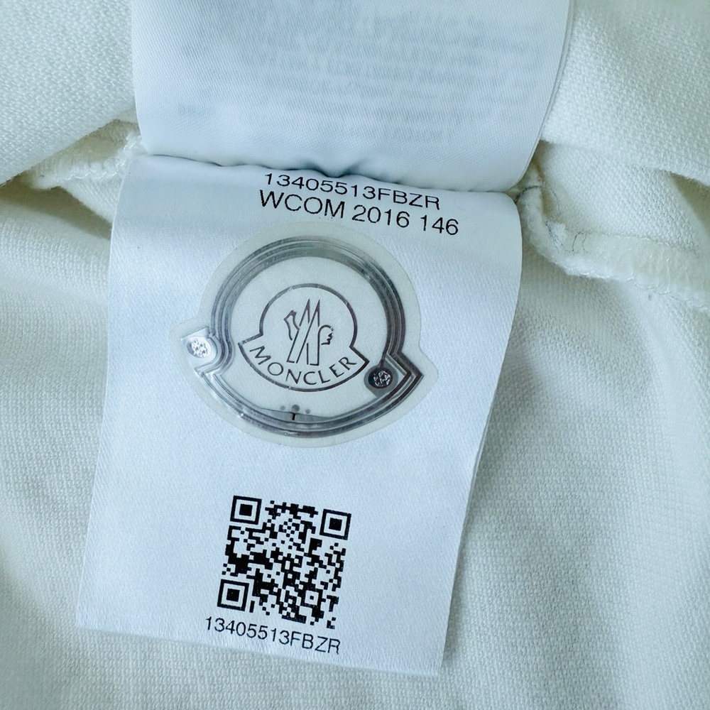 MONCLER White Long Sleeve Empire Waist Top Blouse Shirt Toddler Girl Preppy - Picture 8 of 9